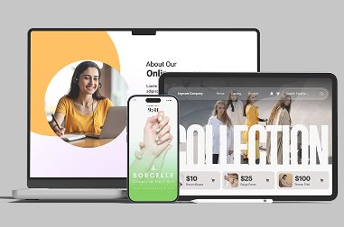 Diseño de pagina de aterrizaje (landing page) responsive UI/UX diseño adaptativo en laptop, tablet y móvil para marketing digital y captación de clientes - webcastel